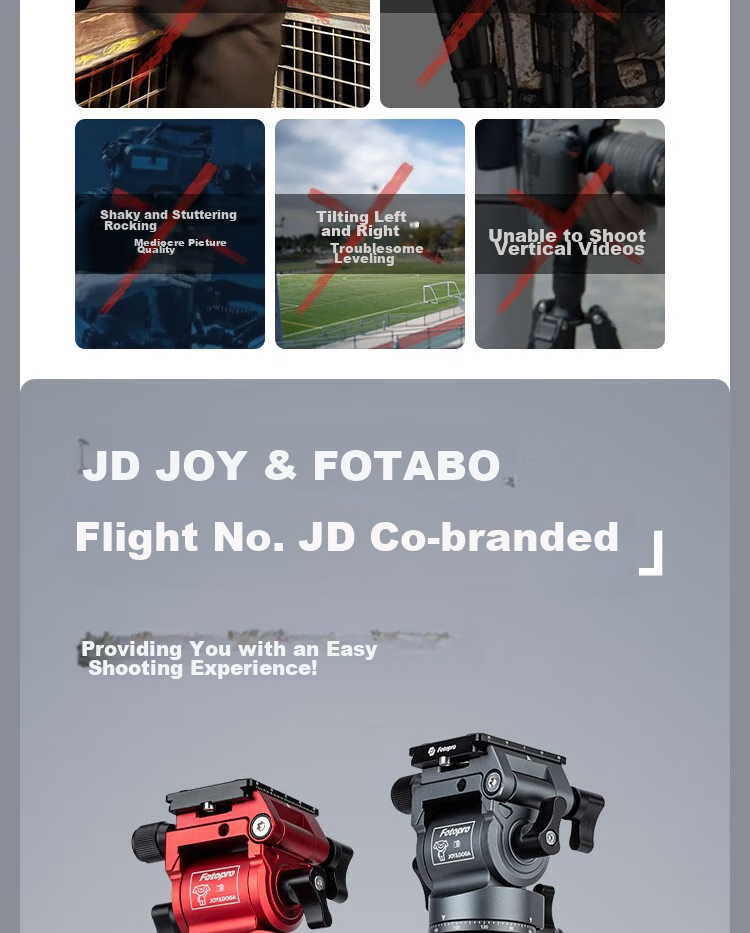 Fotopro X Joy Collaboration Edition, Flying One, Horizontal And Vertical Shooting Hydraulic Head, Carbon Fiber Camera Mirrorless Photography And Videography Tripod, Original Carbon Gray, Includes Phone Clamp 4