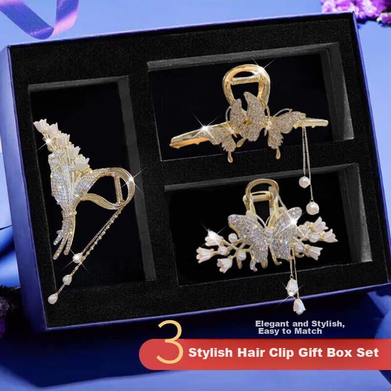 Dijing Wheat Spike Hair Clip, High-End Women's Hair Accessory, 2026 Shark Clip, Back of Head Claw Clip, Birthday Gift for Girlfriend