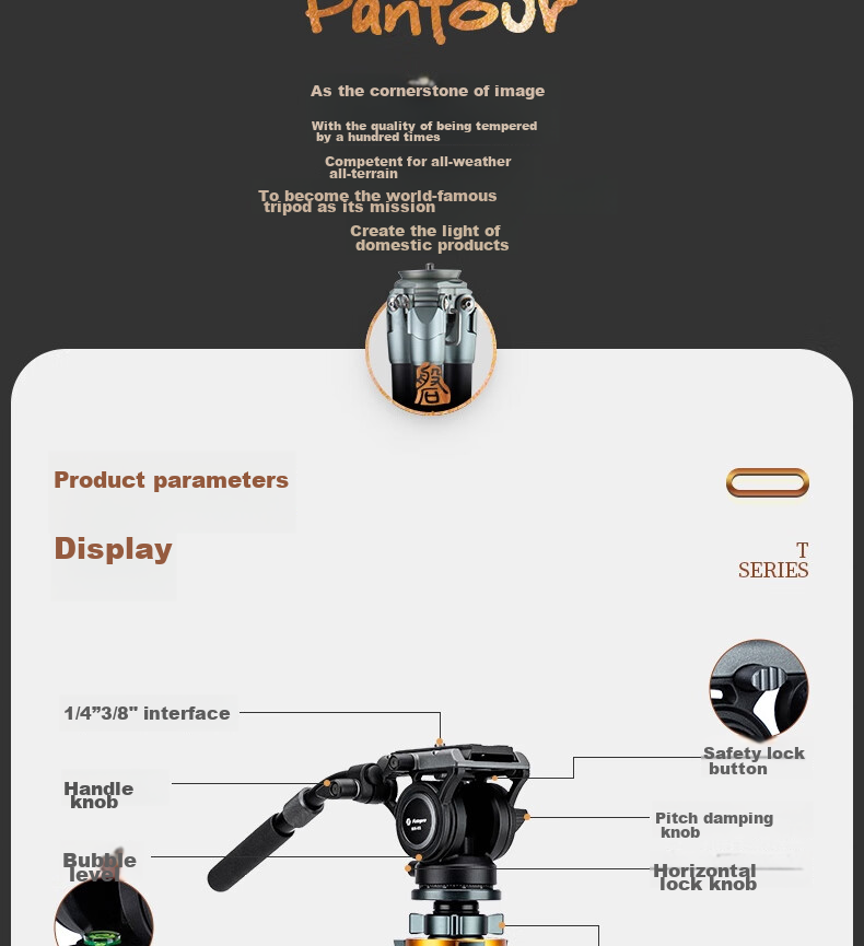 Fotopro T-74C+MH6S Professional Landscape Bird Photography Digital Camera, Mirrorless Camera Photography And Videography Hydraulic Video Gimbal, Carbon Fiber Camera Tripod 3