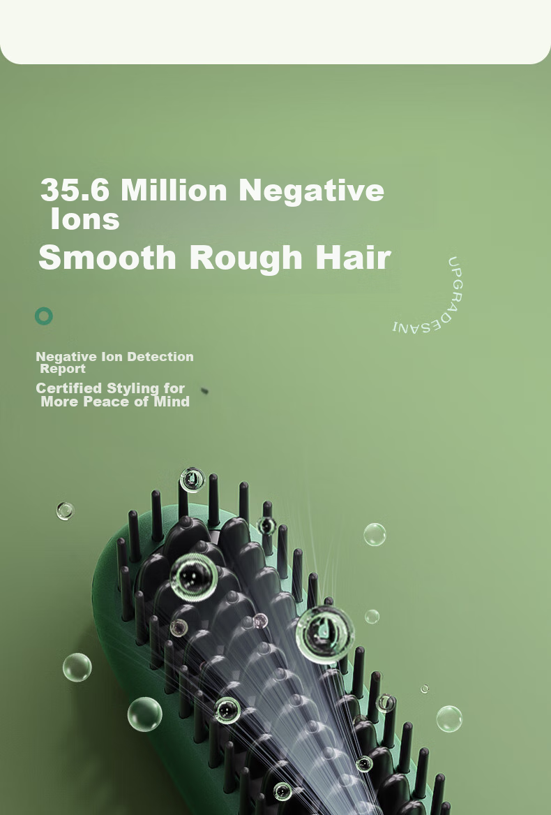 AUX Negative Ion Straightening And Curling Brush, Dual-Purpose Styling Comb for Straightening And Curling, Hair Volumizing Lazy Tool, HS-8006 Gift 11