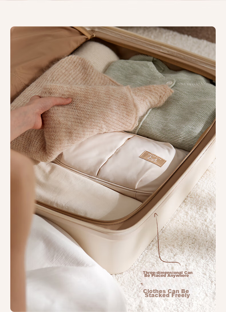 EACHY Underwear Storage Bag, Panties Travel Organizer, Bra Anti-Deformation Bag, Business Trip Chest Pads Storage Bag, Portable - Apricot Color 15