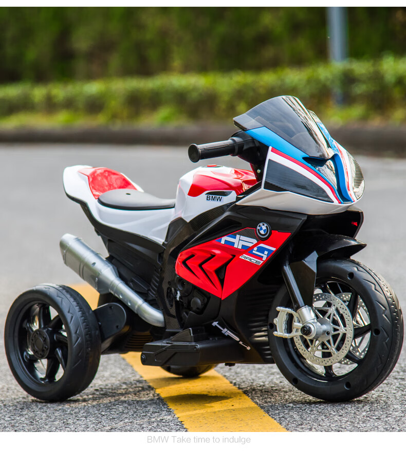 BeRica Children's Electric Tricycle Motorcycle, BMW Authorized Toy Car for Boys And Girls, Rideable, Baby Gift 22