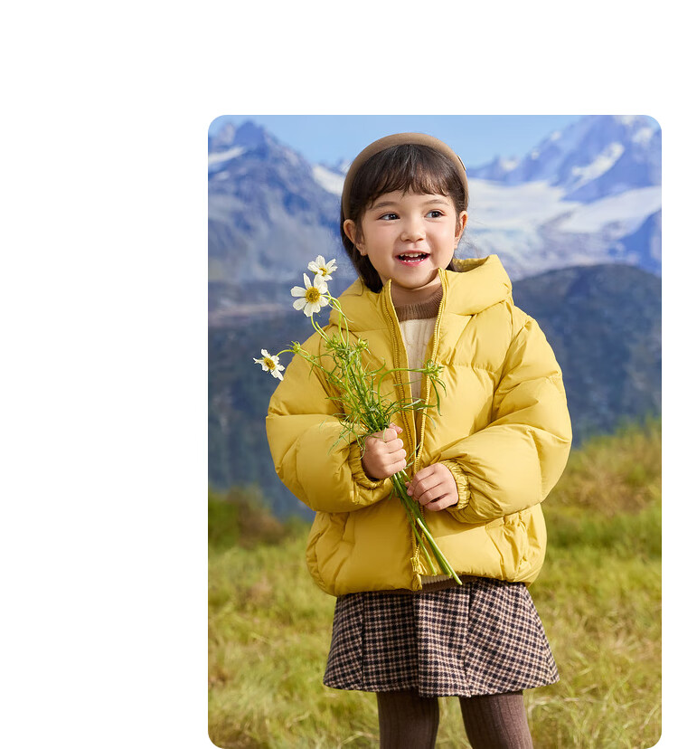 BALABALA Kids Baby Down Jacket Three-Proof Boys Winter Hooded Coat Girls Cute 2025 New Puffer Jacket 23