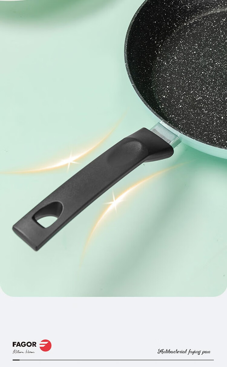 Fagor Titanium Crystal Ceramic Frying Pan FG-HTJ3206 32cm Strong Magnetic Conductivity Durable High Temperature Resistant 1