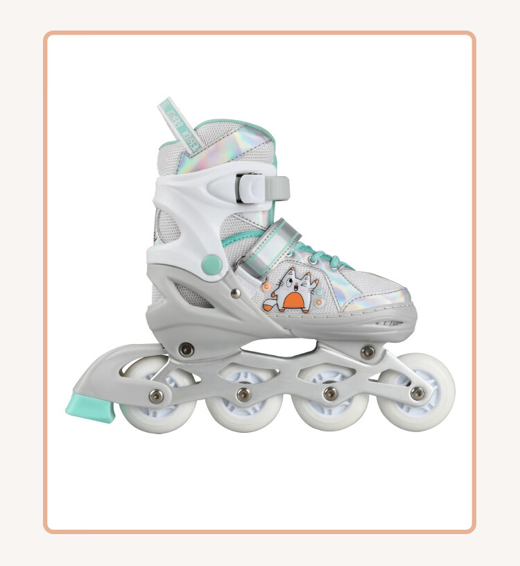 EVERVON Roller Skates for Children EV088, Boys And Girls Eight-Wheel All-Light Roller Skates with Protective Gear, Size S Fits 30-33 Inches 11