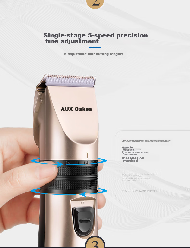 AUX Hair Clipper for Adults And Babies, Electric Trimmer, Home Use Shaver, Electric Hair Cutting Tool, Hair Trimming Device 4