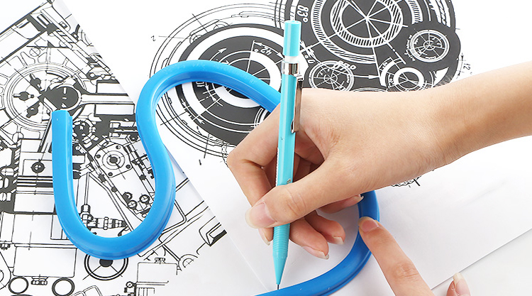 STAEDTLER Flexible Curve Ruler, 50cm Malleable Any-Angle Snake Ruler Measuring Tape, Art Drawing Student Painting Drafting Unmarked 97164-50 1