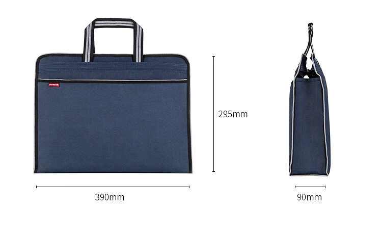 TIANSE Handheld Zipper Document Bag Briefcase for Men And Women, Simple 3D Business Office Meeting File Bag, Promotional Training Portable Large Capacity, Customizable TS-225 4