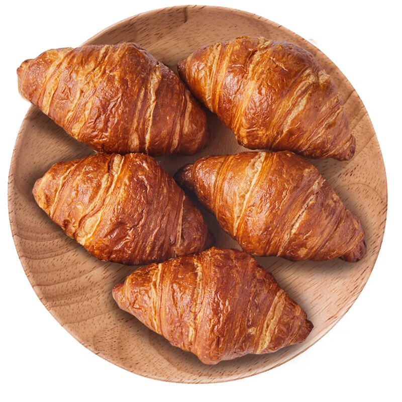 凯瑞美家 碱水可颂牛角面包45g*5个 早餐半成品 碱水面包 西式烘焙食品