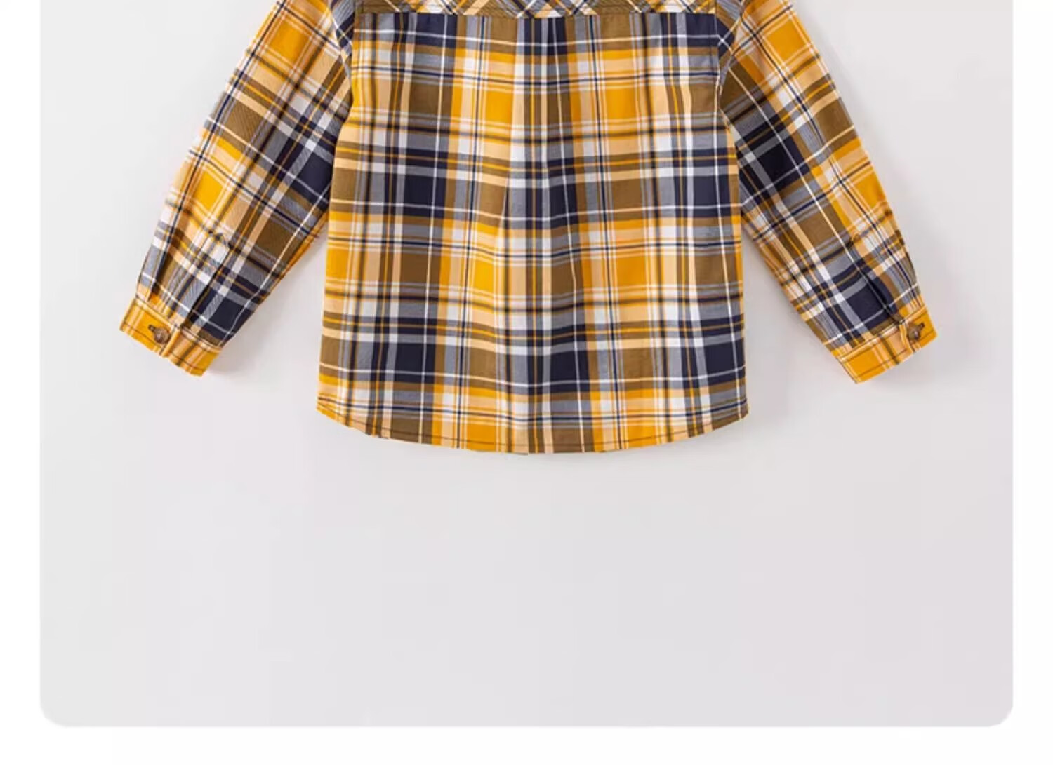 DAVE & BELLA Boys' Spring Shirt Plaid Shirt Children's Jacket Kids Top Children's Clothing 6
