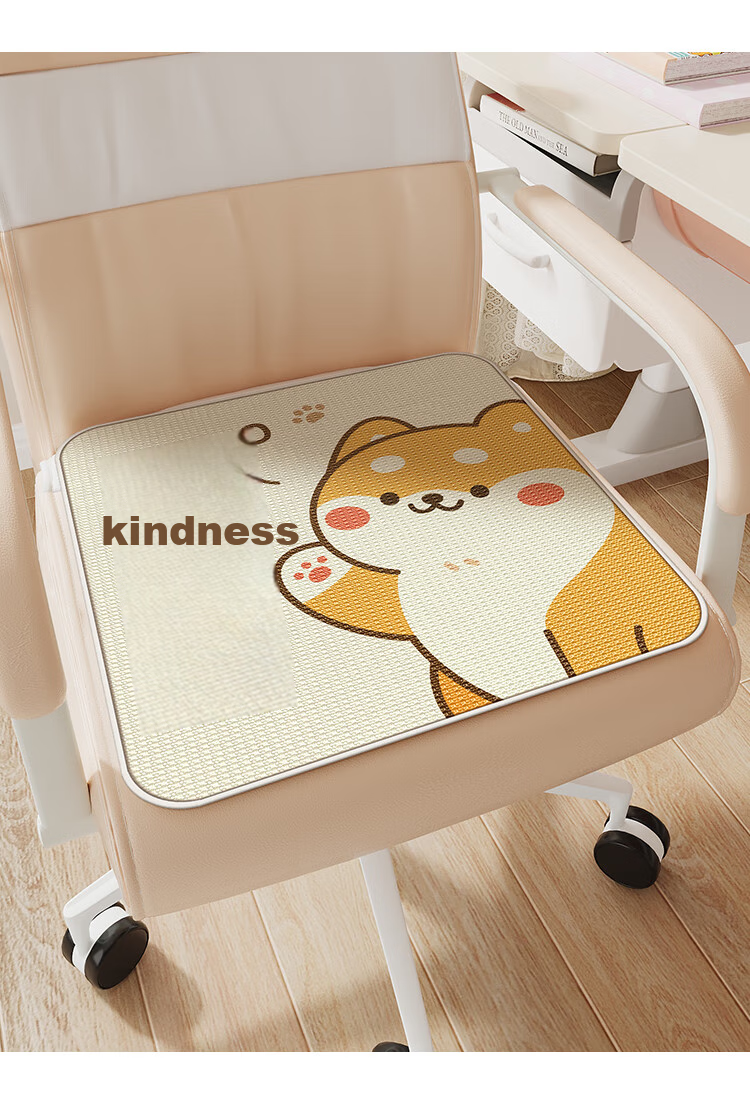Manshuo All-Season Breathable Seat Cushion for Office, Long-Sitting Butt Pad Chair Mat, Chai Chai 45*45cm 12