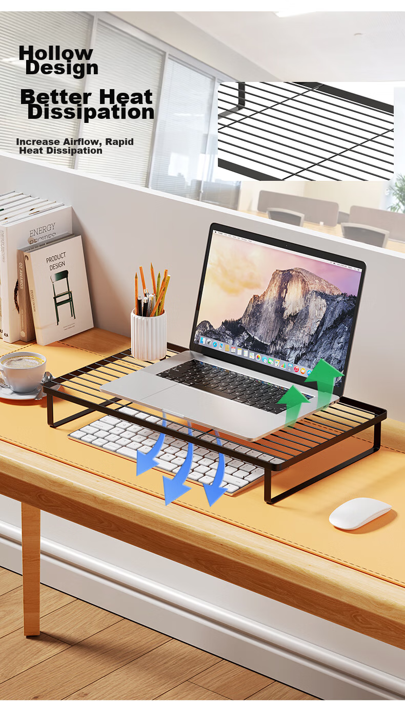 BIAZE Barbecue Stand Laptop White Cooling Stand Suspended Heightening Base Desktop Monitor Riser for 18-Inch Gaming Laptops Tianxuan 4 E-Sports Office Metal Stand 7