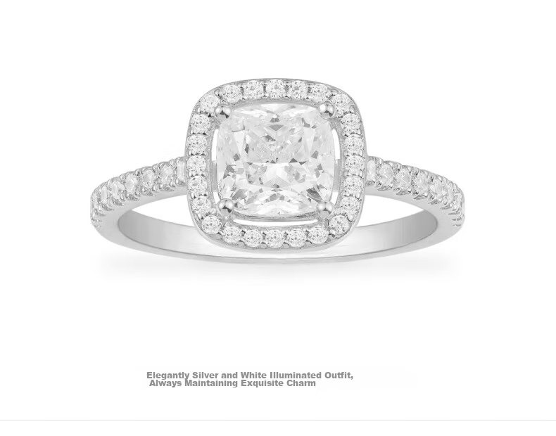 APM Monaco Diamond Sugar Cube Ring, Luxurious High-End Couple Rings, Birthday Gift for Girlfriend Or Wife 5