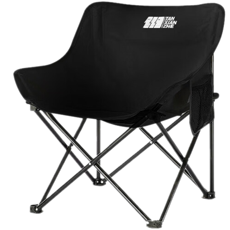 TAN XIAN ZHE Outdoor Folding Chair Camping Chair Lounge Chair Portable Moon Chair Home Small Stool Folding Stool Fishing Seat