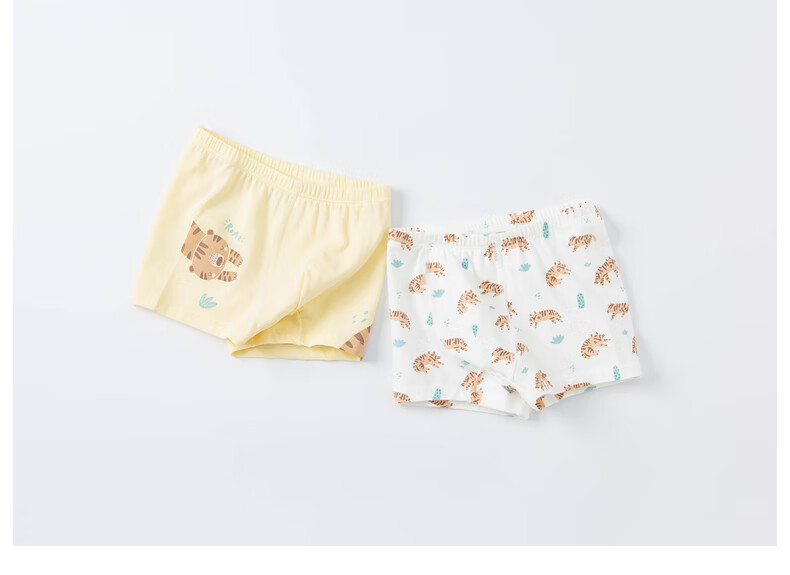 DAVE & BELLA [Two-Pack] Boys' Elastic Boxer Briefs 2024 Children's Boxer Shorts Baby Underwear 30