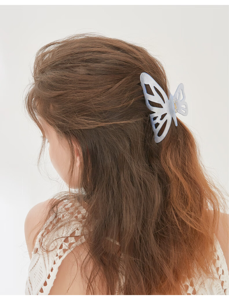 ELLE Elegant Simple Hair Clip, Large Acrylic Back-Of Claw Clip for Women, Mid-Autumn Festival Gift for Girlfriend 14