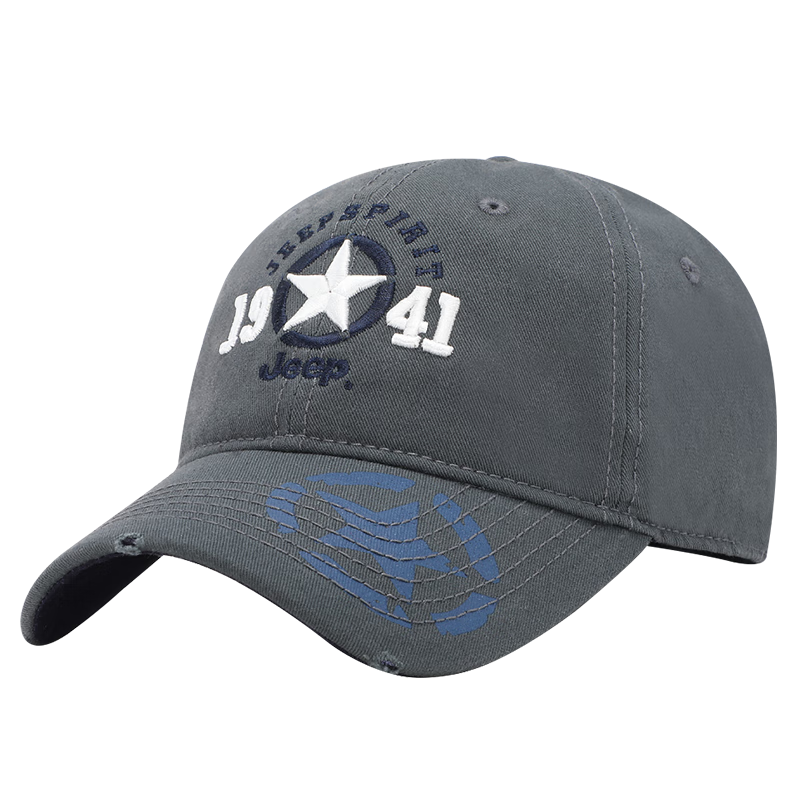 JEEP Men's Baseball Cap Fashion Embroidered Four-Season Duckbill Casual Outdoor Sports Hat A0014