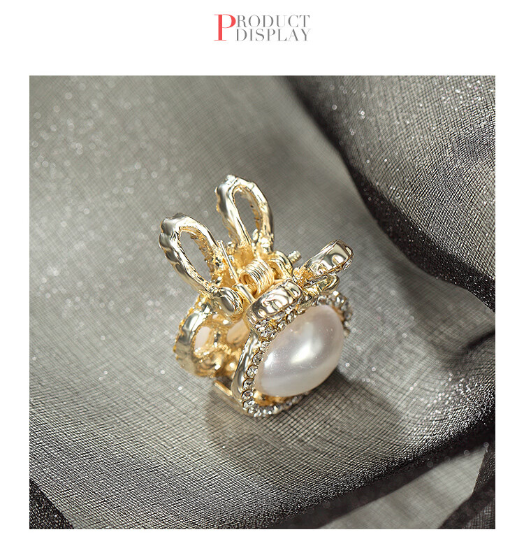 CHIMERA Korean-Style Simple Hair Clip, Fashionable Hairpin, Cute Rhinestone Rabbit Bangs Clip, Small Hair Claw for Women, Mid-Autumn Festival Gift 6