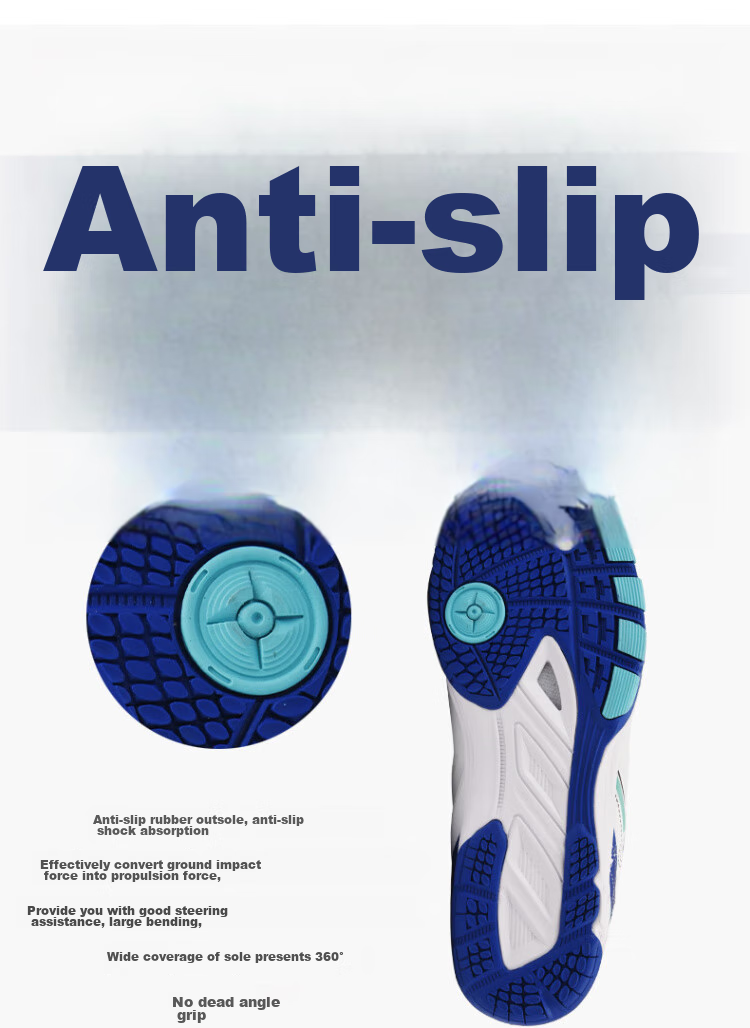 WINION Selected Table Tennis Shoes Unisex Non-Slip Wear-Resistant Sports Shoes Starting Point 2.0 Platinum Size 41 8