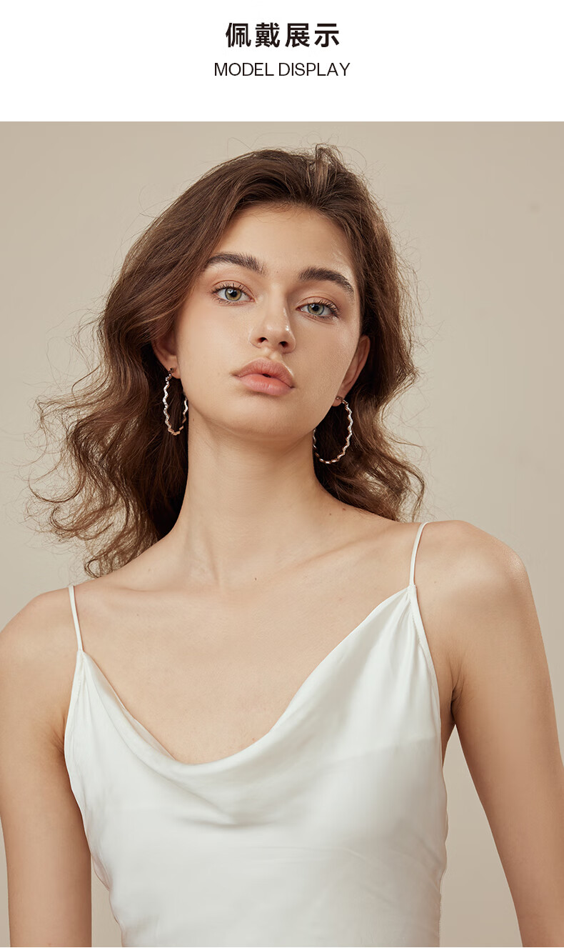 Arsis Flowing Light Series Lianjing Wave Earrings for Women, Fashion Jewelry, 925 Silver Studs, Birthday Gift for Girlfriend 2