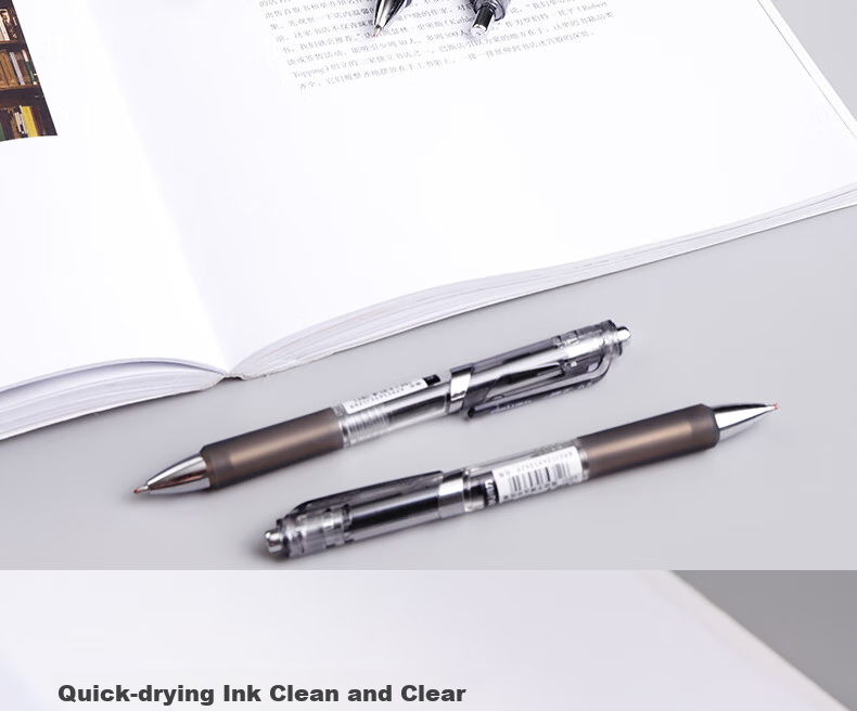Deli Quick-Drying Retractable Gel Pen, 0.5mm Bullet Tip, Student Exam Pen, Office Signing Pen, Retractable Pen, Black Ink, 12 Pens/box, S801 for College Entrance Exams 5