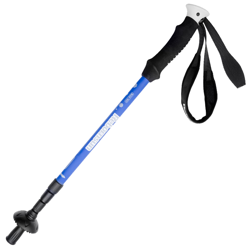 Lubinxun Rebornsun Carbon Fiber Ultra-Light Four-Section Ultra-Short Portable Outdoor Trekking Pole, Jieshan, Sapphire Blue