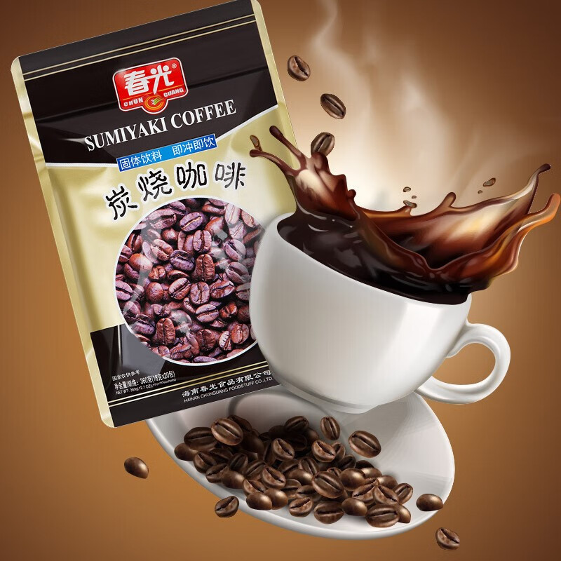 春光食品 海南特产 炭烧咖啡360g 速溶咖啡粉 冲调饮品 独立小包装