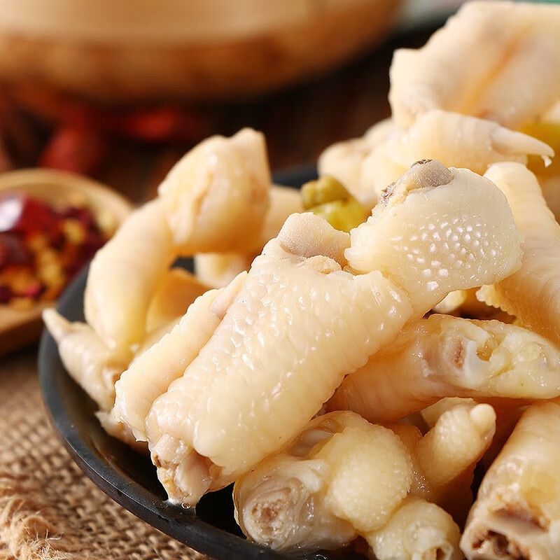 有友 泡椒凤爪 山椒味100g*5 分享装 追剧必备休闲零食小吃 