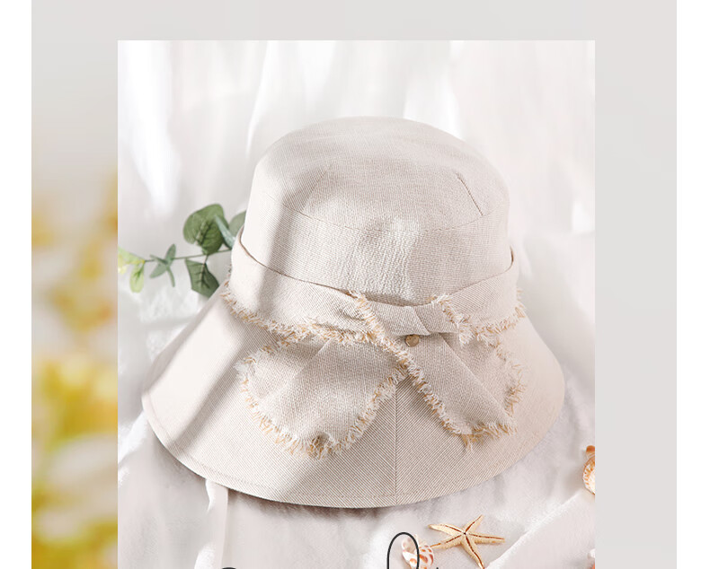 677888 Sun Hat for Women, Summer Japanese-Style Sunhat, Simple UV Protection Hat, Wide-Brimmed Hat 3