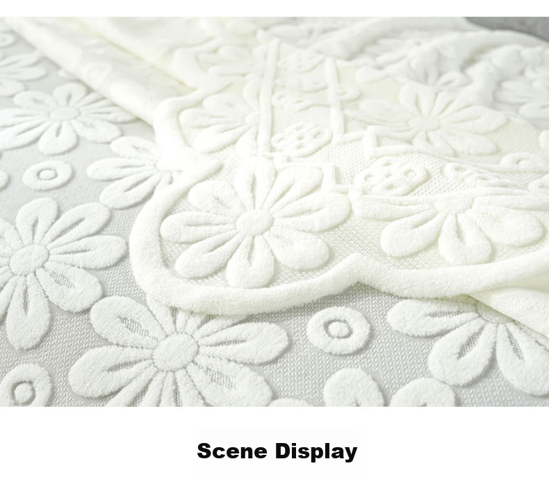 Jingxun Lace Sofa Cushion, Sofa Cover, Thickened Backrest Cover, All-Season Armrest Towel, 90*180 6