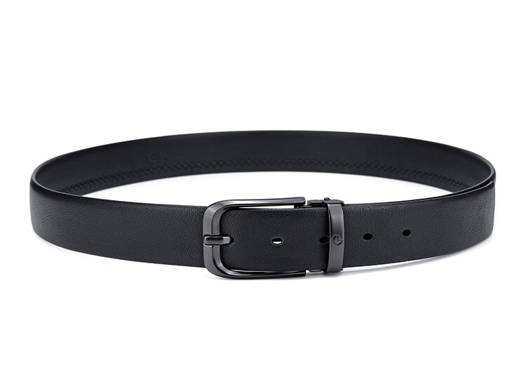 Goldlion Men's Belt with Pin Buckle, Top-Grain Leather Trouser Belt in Gift Box, Birthday Present 17