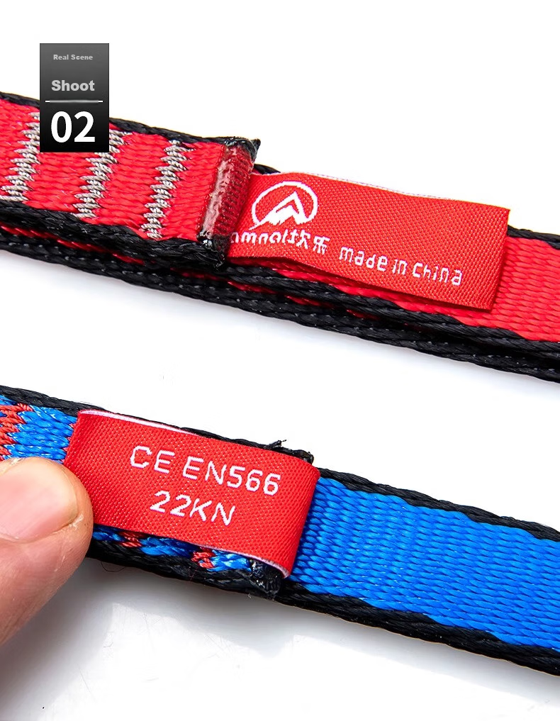 Kanle Outdoor Climbing Flat Belt, Durable Mountaineering Safety Rope, Protective Nylon Flat Belt, High-Altitude Protection Rope 13