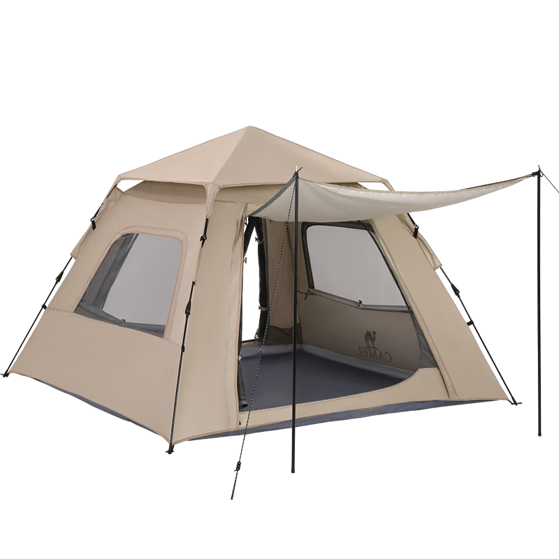 CAMEL Xiaoyao Series Outdoor Tent, Silver-Coated Sun Protection Camping Tent, Fully Automatic Quick-Open Camping Equipment, 133BANA027