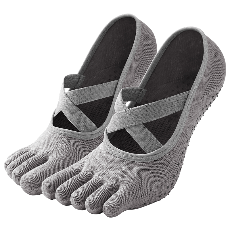 Keep Yoga Socks, Non-Slip Toe Separation Women's Five-Toe Socks, Indoor Floor Exercise Dance Pilates Summer Sports