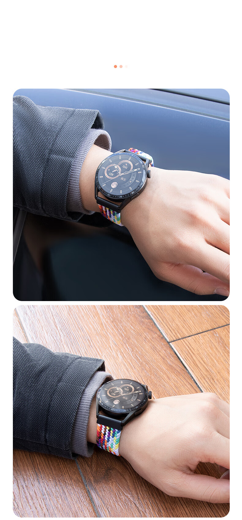 Weiqiantu [Magnetic Umbrella Buckle] Compatible with Huawei GT7/GT6/GT5/Pro Watch Band, Watch6/5/Pro/Watch4pro/Buds2 Watch Strap, GT3/4 Master 2 10