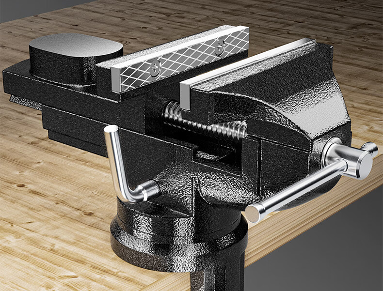 DELIXI Bench Vise, Small Multi-Functional Household Vise, 360° Rotatable Bench Vise Table, Workbench Mini Bench Vise 2