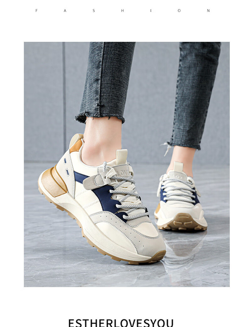 CARTELO Women's Casual Shoes, Spring Sports Casual Shoes, Fashionable Outdoor Running Shoes for Women, 1375 Beige, Size 40 10