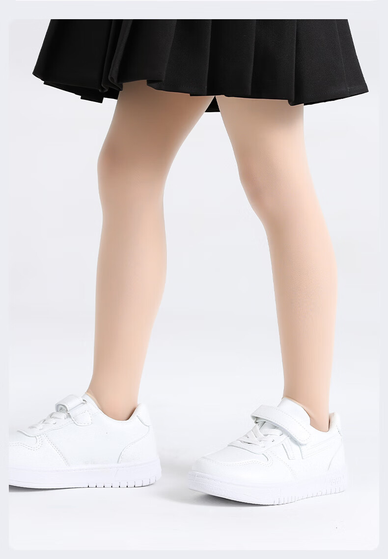 Barbie Children's Pantyhose, Girls' Summer Thin Cat Paw Stockings, Ultra-Thin Base Layer Socks, Bare Leg Effect, Skin + Skin, L Size 7
