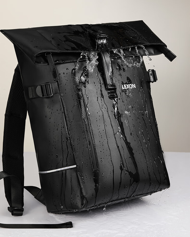 LEXON Men's Backpack, Fashionable Expandable 14-15 Inch Laptop Bag, Casual Water-Resistant Travel Backpack 6