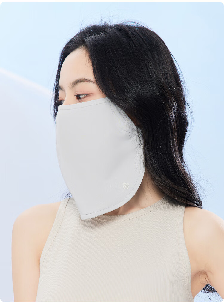JIUMU Ice Silk Sun Protection Face Mask for Women, Summer Outdoor UV-Resistant Sunshade Veil, Breathable Ear-Hook Full-Face Mask for Driving 9