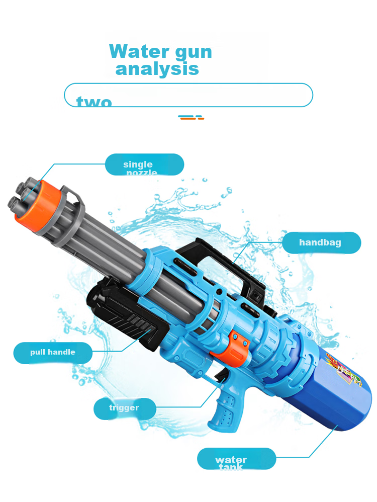 Aojia Kids Toy Water Gun Large Capacity High Pressure Pump Action Sprayer Outdoor Beach Water Play Boys Birthday Gift 10