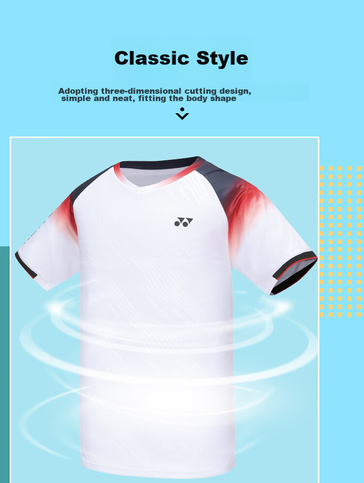 YONEX Badminton Outfit, Comfortable And Breathable, Running And Fitness Short-Sleeve Skirt Set, 210234BCR White XO 15
