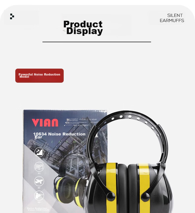 VIAN Soundproof Earplugs, Noise Reduction Sleep Aid, Noise Cancellation, Industrial Noise Reduction, Anti-Interference Headphones, 10534 Earplugs 10