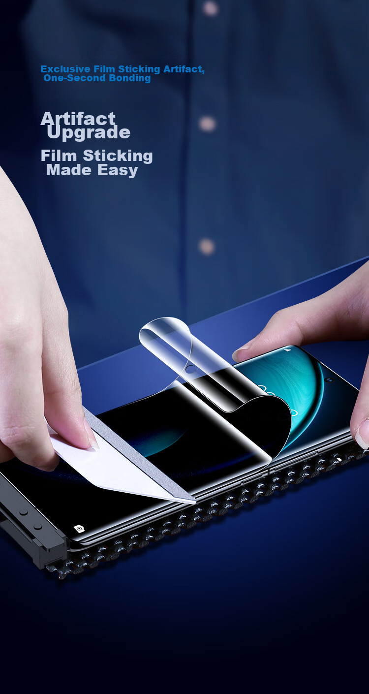 BIAZE [Privacy Screen Protector 2 Pieces] for Vivo X100/Pro/SPro Hydrogel Soft Film X90/Pro/s Phone Screen Protector Non-Tempered Anti-Peeping HD Full-Screen Anti-Fingerprint JM892 9