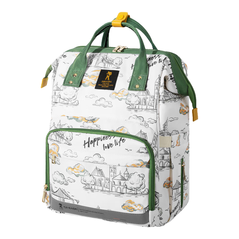 Xinandai Mimi Backpack, Large Capacity Maternity And Baby Nursing Bag, Lightweight Waterproof USB Rechargeable, 25L with Detachable Compartments