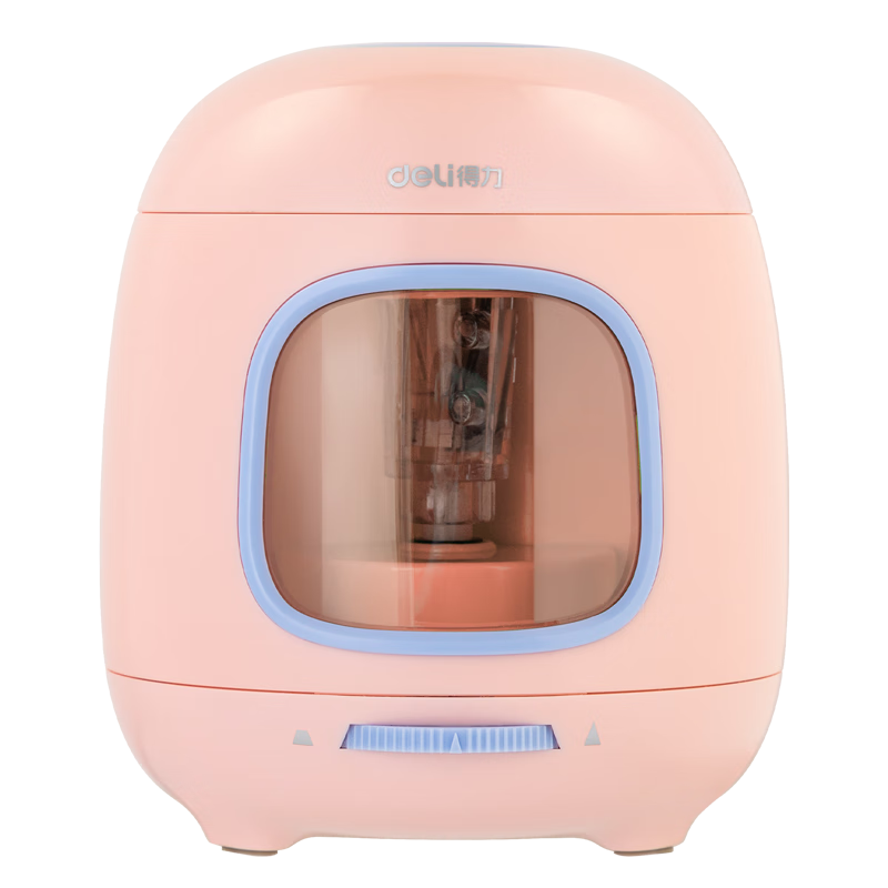 Deli Student Electric Pencil Sharpener with 3 Adjustable Thickness Settings, Dual Power Supply, Semi-Automatic Pencil Sharpener for Children's Birthday And Graduation Gifts for Boys And Girls