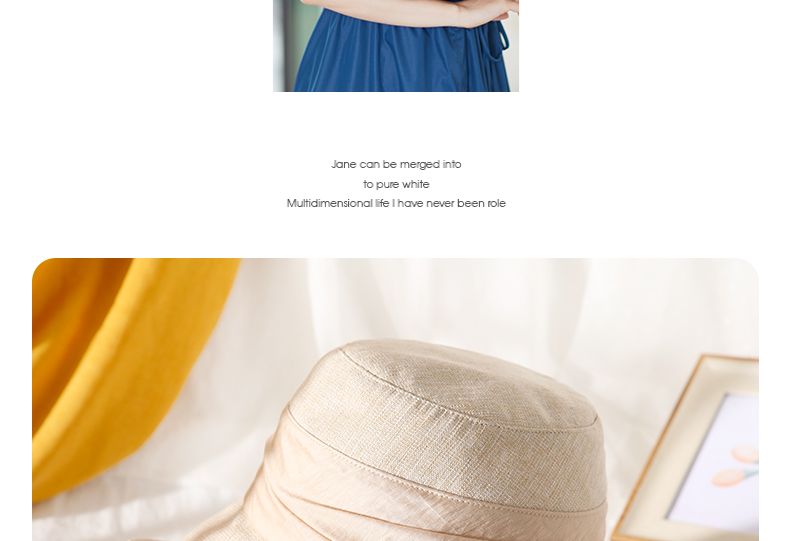 677888 Women's Summer Sun Hat Japanese Style Fisherman Hat Large Brim Sun Protection Cap 18