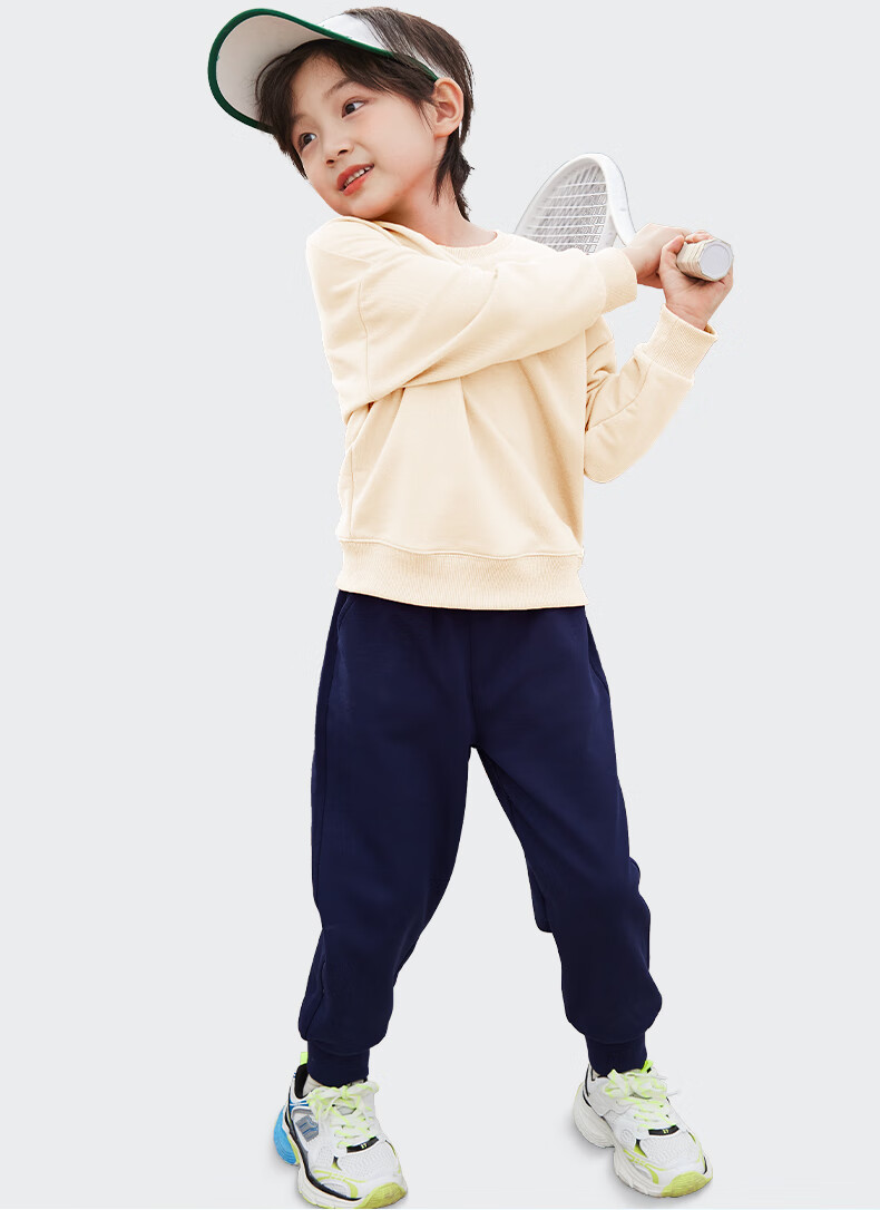 SNOOPY Boys' Autumn Outfit Set, 2026 Fashion Children's Sports Sweatshirt, Spring And Fall Casual Pants, Cartoon Clothing for Older Kids 12
