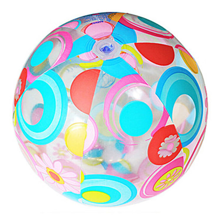 INTEX Underwater World Beach Ball, Four-Color Transparent Beach Ball Children's Toy Ball 32cm Pattern Randomly Sent 59040 8