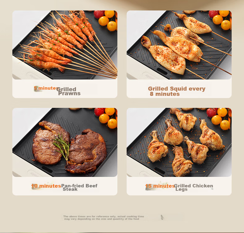Joyoung Barbecue Grill Pan, Multi-Functional Electric Grill for Home Use, Large Capacity High-Power Low-Fat Smokeless Electric Meat Grill VK123 7